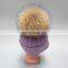 Natural Fur Pompom Hat For Man And Women And Children With Raccoon Ball