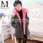 Custom Rex Rabbit Fur Coat For Kids Lovely Children Winter Coat For Wholesale