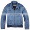 mens fashion contrast denim inserted fur lining fur leather jacket