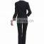 Brand Quality Slim Fit 100% Polyester Customized Color Size 2 pieces Plus Size Ladies Black Formal Pant Suits Manufacturer