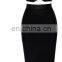 Women's sexy strapless two pieces bodycon midi bandage dresses christmas eve dresses