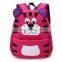 newest high quality cartoon kids school bag with cat shape