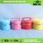 1to4 Layers Promotion Gift Portable Plastic Outside Round Stainless Steel Lunch Box