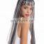 Carnival black white grey party wigs P-W221