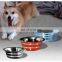 Belly anti side colored pet bowl /belly dog bowl