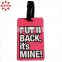 Promotional making silicone luggage tags wholesale