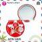 mini size round shape custom logo metal personalized makeup mirror