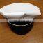 multilateral white uniform short peak cap
