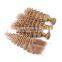 Brazilian hair double drawn blonde color deep wave weave human hair