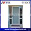 China cheap aluminum frame tempered glass security screen door