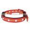 Hot sale waterproof nylon LED pet light collar with USB charging function