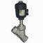 Pneumatic threaded angle seat valveStainless steel flange angle seat valve  Pneumatic angle seat valve
