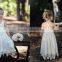 Vintage Baby Chiffon Lace Dress Infant ivory Dress Flower Girl Wedding Dress