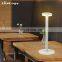 Wholesale living room furniture rechargeable cordless side table lamp modern white