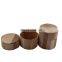 High quality simple useful candle container solid wooden candle jar