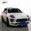 big tur-b front bumper for porsche macan with cool TH style body kit front diffuser lip