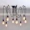 Decorative Muti-heads Spider Pendant Light E27 Bar Restaurant Chandelier