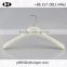 best selling white plastic clothes hanger and pants hanger for lady