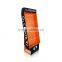 retail digital products promotion plastic hooks corrugated hooking floor display stand