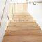 42MM Thick Chestnut butted treads and risers staircase