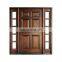 dark black wooden front exterior door installation for factory sales