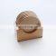 Wooden coaster set black walnut round solid wood tea cup mat creative kungfu tea set meal mat cup set