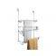 stainless steel towel rack chrome plated 3 bars door bathroom towel holder