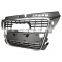 Front grille for Audi A3 8P classic normal style grille  ready to ship Chrome gray silver car grill 2007-2013