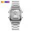 SKMEI 1220 Men's Fashion Casual Gold Quartz Watches LED Digital Dual Time Sport Watches Chronograph Waterproof Wristwatch