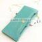 Fashion Lady Colorful Ultrathin Contrast Color PU Leather Women Wallet with Many Card Slots