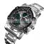 Luxury business men wristwatch Skmei 1389 good quality japan movement 30m waterproof stainless steel quartz watch