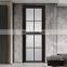 NFRC, AS2047 Standard french door aluminium alloy double glass casement door for bathroom with grill