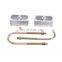 Universal Leaf Spring 2 inch Aluminum Lowering Block Car Application Racecar Suspension Part