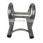 Electro Hot Dip Galvanized Flat Trench Roller Guide Straight Single Aluminum Cable Rollers