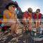 8/12 Cups Outdoors Enamelware Percolator Coffee Pot for Brewing Coffee Over Stove & Fire Tea Pot for Campsite Cabin RV Kitchen