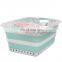 Rectangle Collapsible Plastic Laundry Clothes Washing Storage Basket Folding Foldable Laundry Hamper Basket