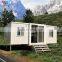 White luxury china portable cabin container house with wiindows jalousie