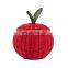 Hot Sale Apple Rattan Storage Basket with Lid Decorative Bin Decor Hand Woven Shelf Organizer Ki'd's Room Decor