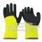 10Gauge Polyester Brushed Napping Shell Latex Crinkle Half Coated Winter Work Gloves