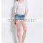 2016 hot selling summer short-sleeved hollow blouse for fashion lady