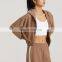 2023 Summer New Sun Proof UPF50+ Sports Fitness Clothing Anti UV Outdoor Running Training Wear Hooded Jacket For Women Workout