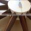 Walnut Starburst Clock wall clock