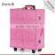 professional beauty box rolling makeup vanity case with lights and drawer