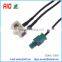 Right Angle Double Fakra Female Jack to Male Plug Aerial Antenna Adapter Distributor Rns - E Rcd 300 500 510 Mfd2 310 510 Vw