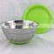 30cm Stainless Steel Salad Bowls with Silicone Bottom