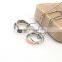 Fashion silver and gold plated stainless steel double rings jewelry pendant                        
                                                                                Supplier's Choice