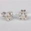 Bright CZ stone silver earring earring led