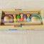 New fashion three in one wooden toy ring toss bowling fishing game