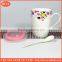 coffee mug with lid soup mug with spoon ceramic tea cup