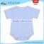 PF-MS-073 plain cotton short sleeve baby bodysuit